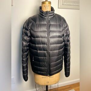 Eddie Baur men’s black zip up puffer coat medium